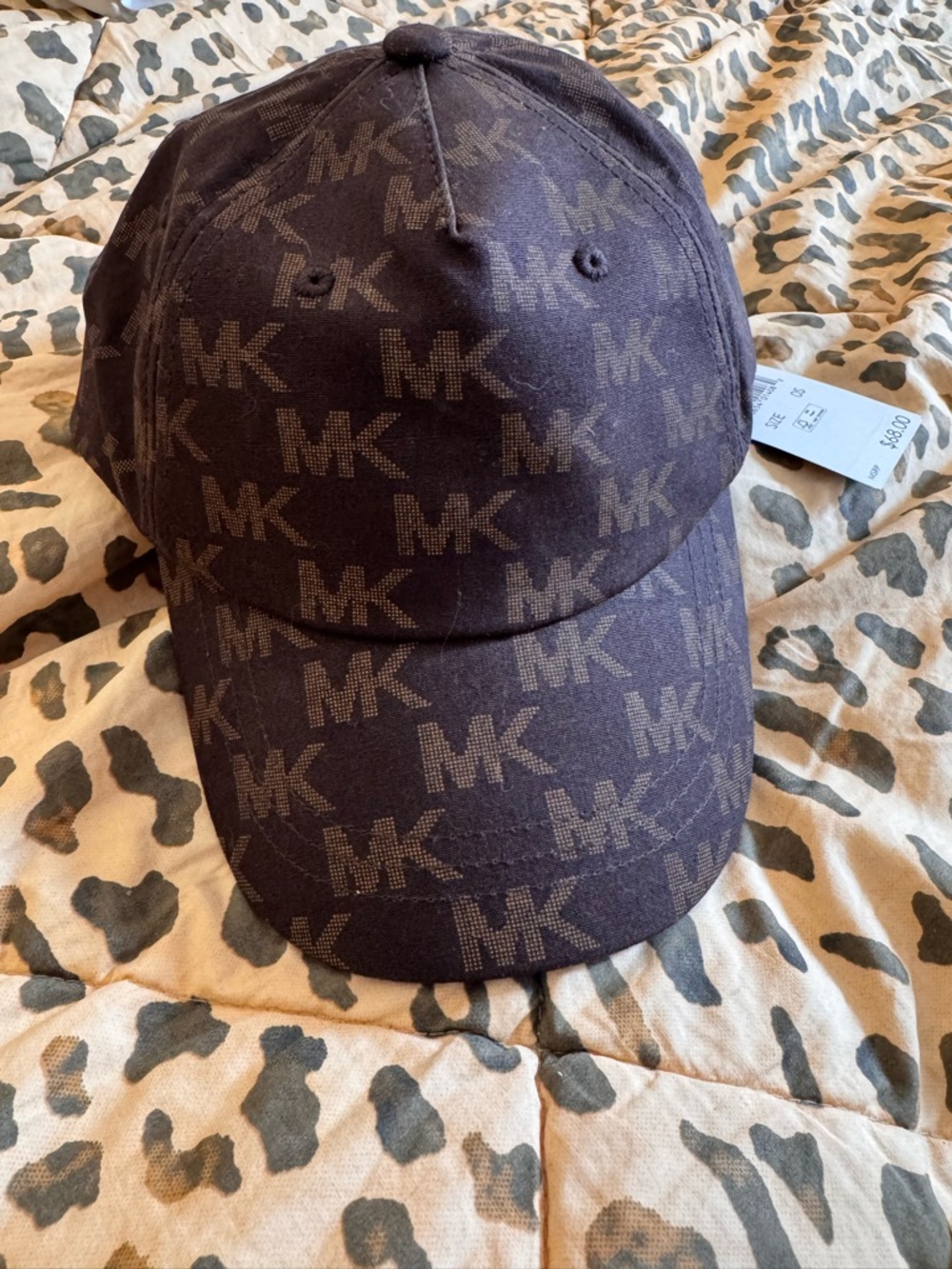 Michael Kors Brown MK Monogram Baseball Cap